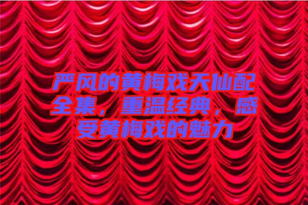 嚴(yán)風(fēng)的黃梅戲天仙配全集，重溫經(jīng)典，感受黃梅戲的魅力