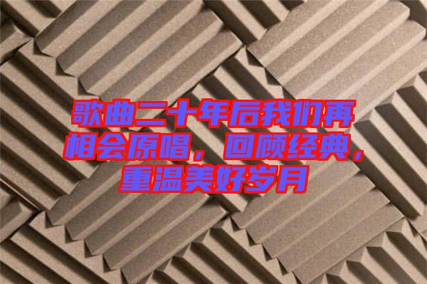 歌曲二十年后我們再相會原唱，回顧經(jīng)典，重溫美好歲月