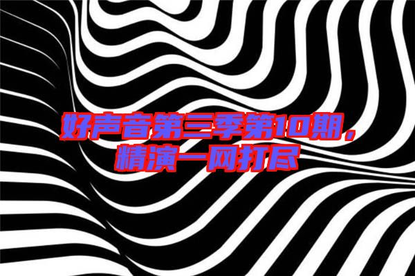 好聲音第三季第10期，精演一網(wǎng)打盡
