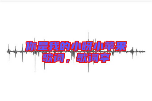 你是我的小呀小蘋(píng)果歌詞，歌詞享