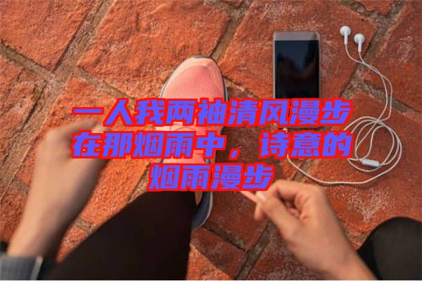 一人我兩袖清風(fēng)漫步在那煙雨中，詩(shī)意的煙雨漫步