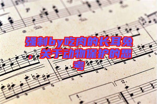 強(qiáng)制by吃肉的長耳兔，關(guān)于動(dòng)物保護(hù)的思考