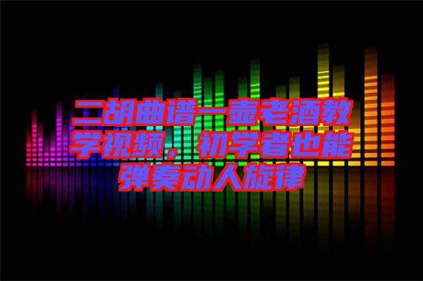 二胡曲譜一壺老酒教學(xué)視頻，初學(xué)者也能彈奏動(dòng)人旋律