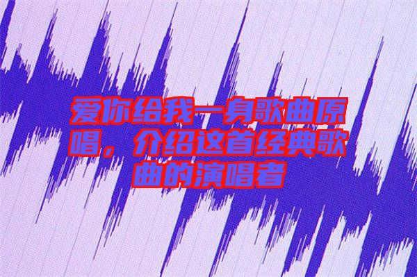 愛你給我一身歌曲原唱，介紹這首經(jīng)典歌曲的演唱者
