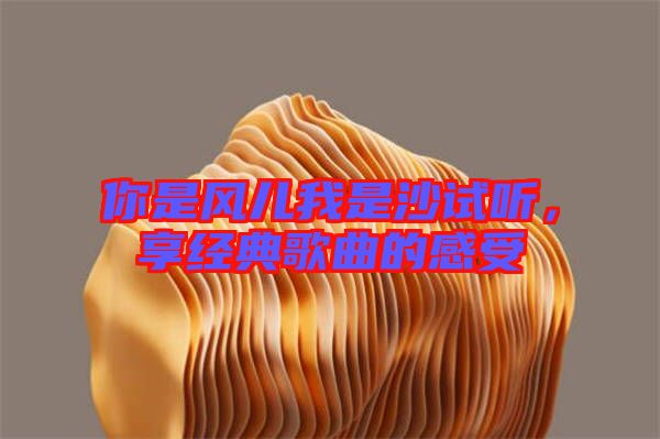 你是風(fēng)兒我是沙試聽，享經(jīng)典歌曲的感受