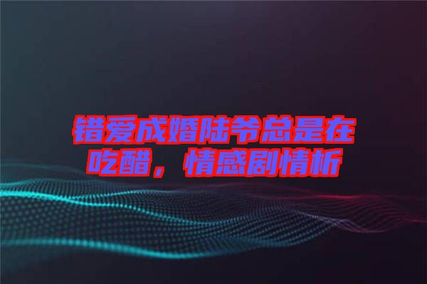 錯(cuò)愛成婚陸爺總是在吃醋，情感劇情析