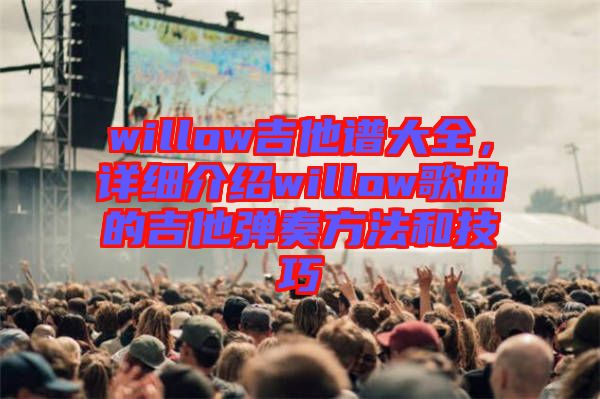 willow吉他譜大全，詳細(xì)介紹willow歌曲的吉他彈奏方法和技巧