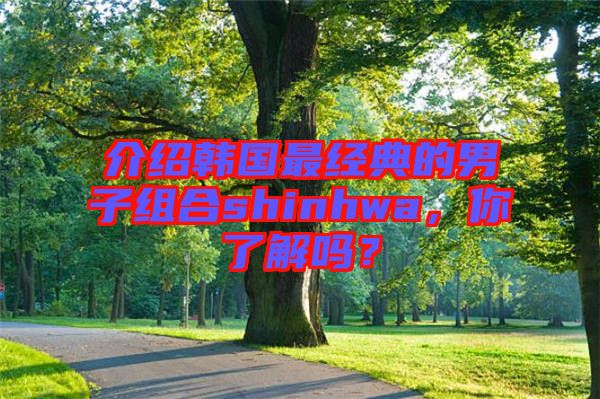 介紹韓國最經(jīng)典的男子組合shinhwa，你了解嗎？