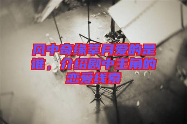 風中奇緣莘月愛的是誰，介紹劇中主角的戀愛線索