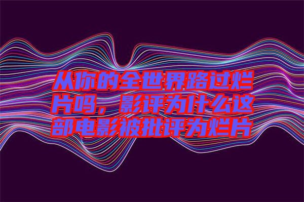 從你的全世界路過爛片嗎，影評為什么這部電影被批評為爛片