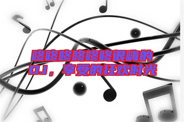 咚咚咚咚咚咚很嗨的DJ，享受的狂歡時(shí)光