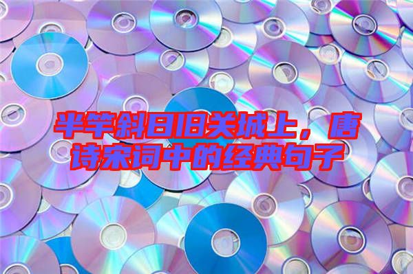 半竿斜日舊關城上，唐詩宋詞中的經典句子