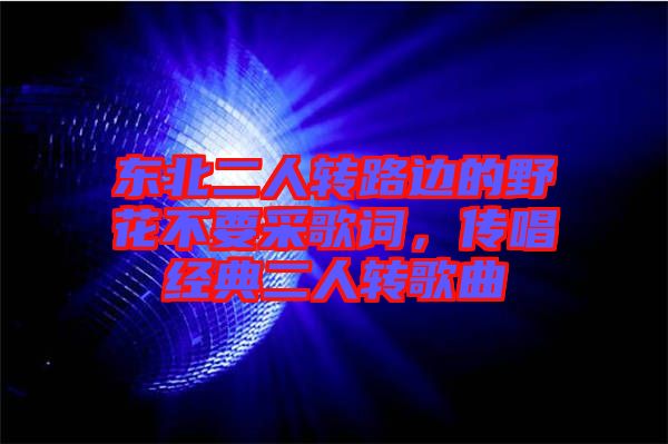 東北二人轉(zhuǎn)路邊的野花不要采歌詞，傳唱經(jīng)典二人轉(zhuǎn)歌曲