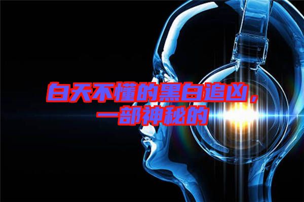 白天不懂的黑白追兇，一部神秘的