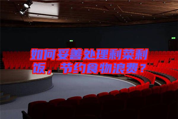 如何妥善處理剩菜剩飯，節(jié)約食物浪費(fèi)？