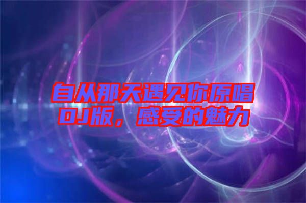 自從那天遇見你原唱DJ版，感受的魅力