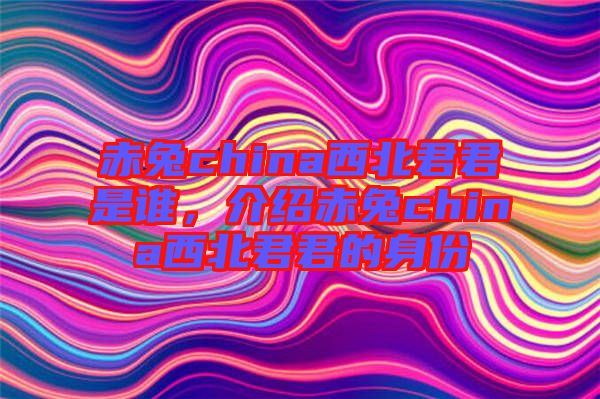 赤兔china西北君君是誰，介紹赤兔china西北君君的身份
