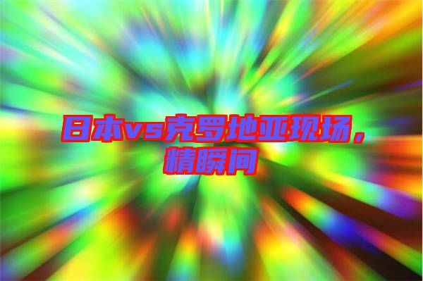 日本vs克羅地亞現場，精瞬間