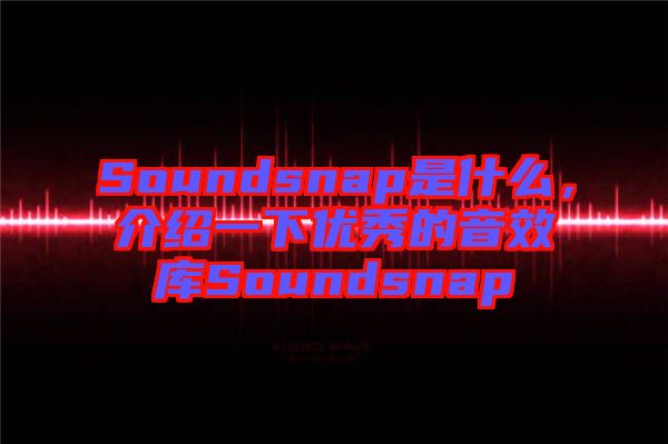 Soundsnap是什么，介紹一下優(yōu)秀的音效庫Soundsnap