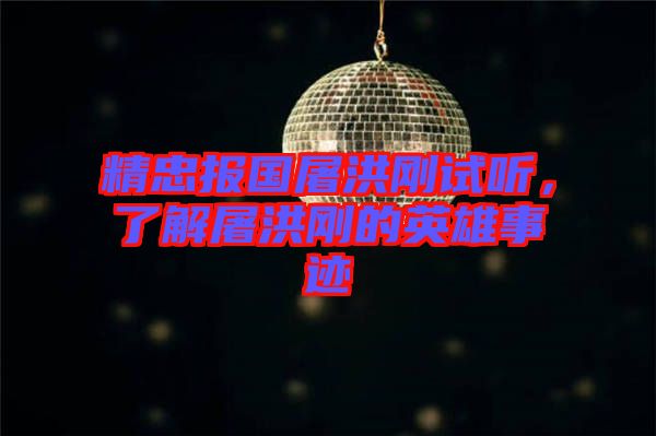 精忠報(bào)國(guó)屠洪剛試聽(tīng)，了解屠洪剛的英雄事跡