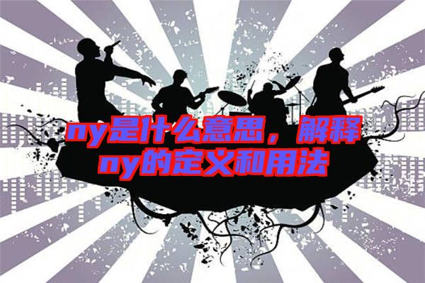 ny是什么意思，解釋ny的定義和用法