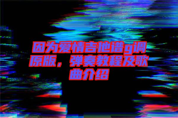 因為愛情吉他譜g調(diào)原版，彈奏教程及歌曲介紹