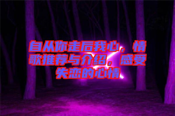 自從你走后我心，情歌推薦與介紹，感受失戀的心情