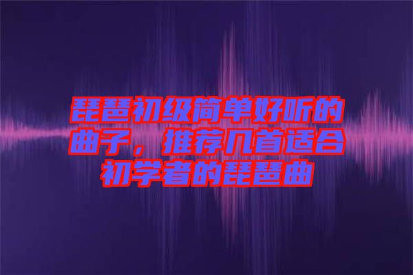 琵琶初級簡單好聽的曲子，推薦幾首適合初學(xué)者的琵琶曲