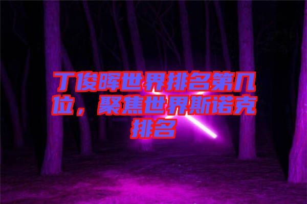 丁俊暉世界排名第幾位，聚焦世界斯諾克排名