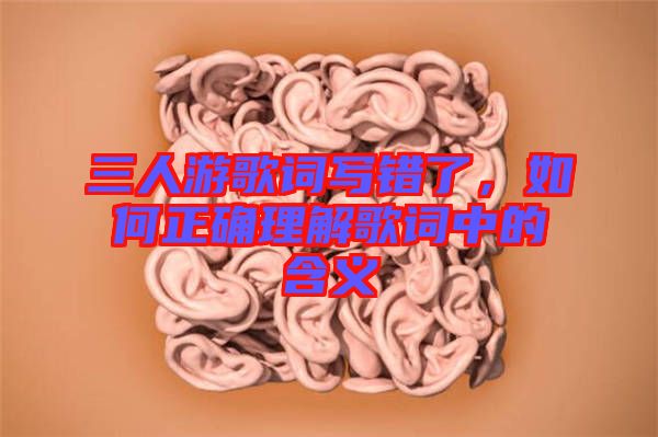 三人游歌詞寫錯(cuò)了，如何正確理解歌詞中的含義