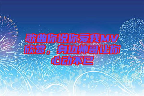 歌曲你說(shuō)你愛(ài)我MV欣賞，身邊帥哥讓你心動(dòng)不已