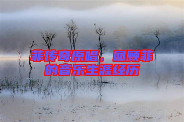 菲傳奇原唱，回顧菲的音樂(lè)生涯經(jīng)歷